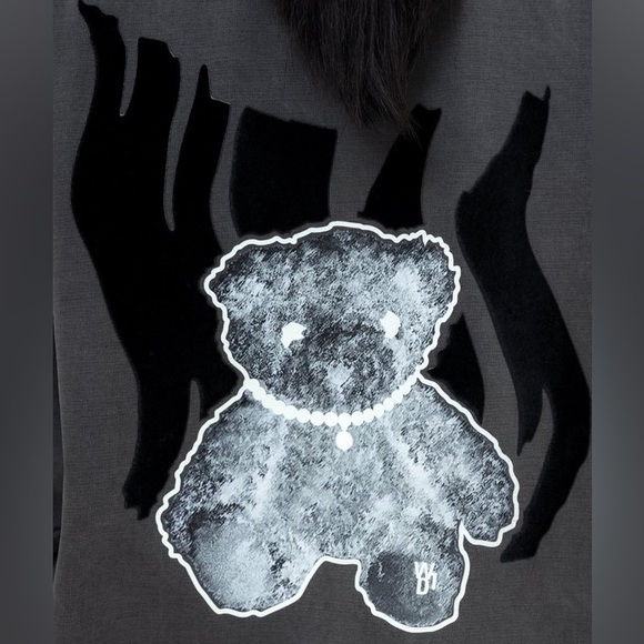 EUC Men’s X-Small/Women’s Small We11done Oversized Glow-in-the-Dark Teddy Tee - Picture 3 of 12